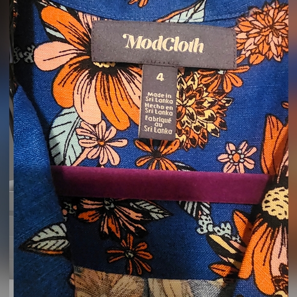 Modcloth Summer Camp Solstice Romper. Size 4. NWT - Picture 9 of 10